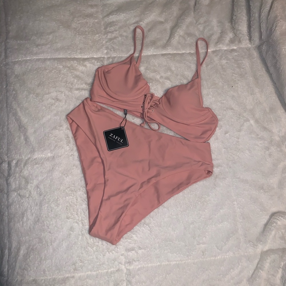 Brand new Zaful blush pink bikini